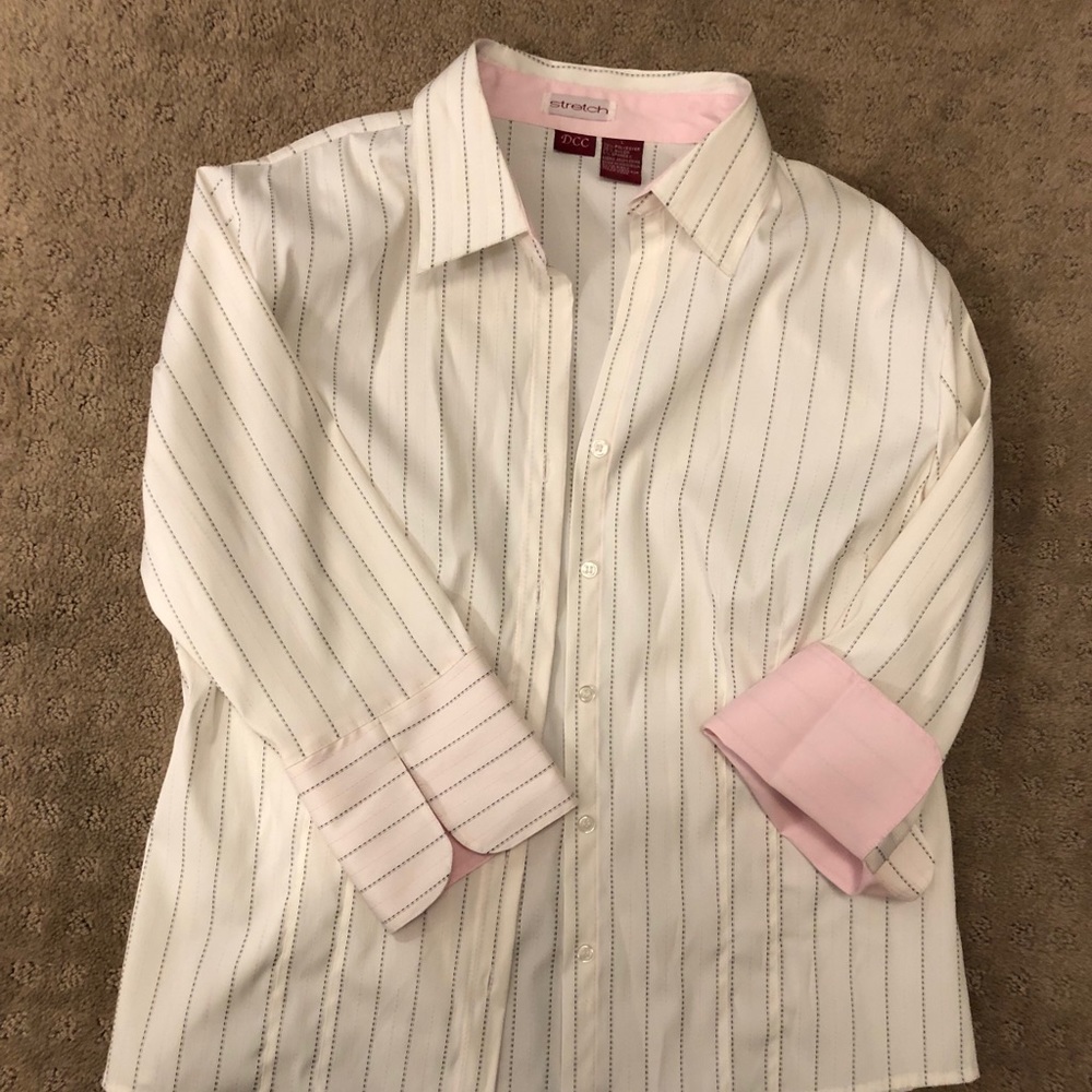 Women’s Button Up Shirt, DCC Stretch Large